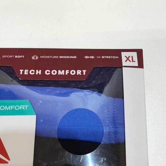 Reebok Performance Low Rise Briefs Men's XL 6-Pack Moisture Wicking Comfort NIB - Picture 5 of 6